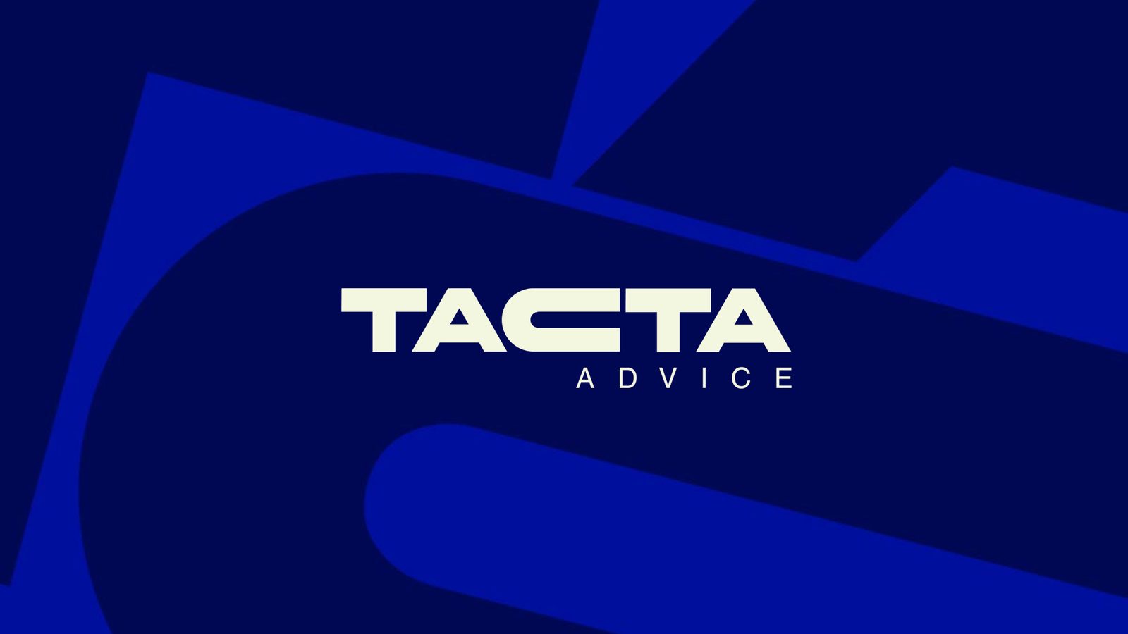 Identidade visual da Tacta Advice